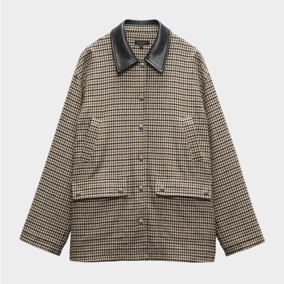 Rag & Bone Cassidy Houndstooth Jacket Barn Coat L XL - Picture 3 of 9